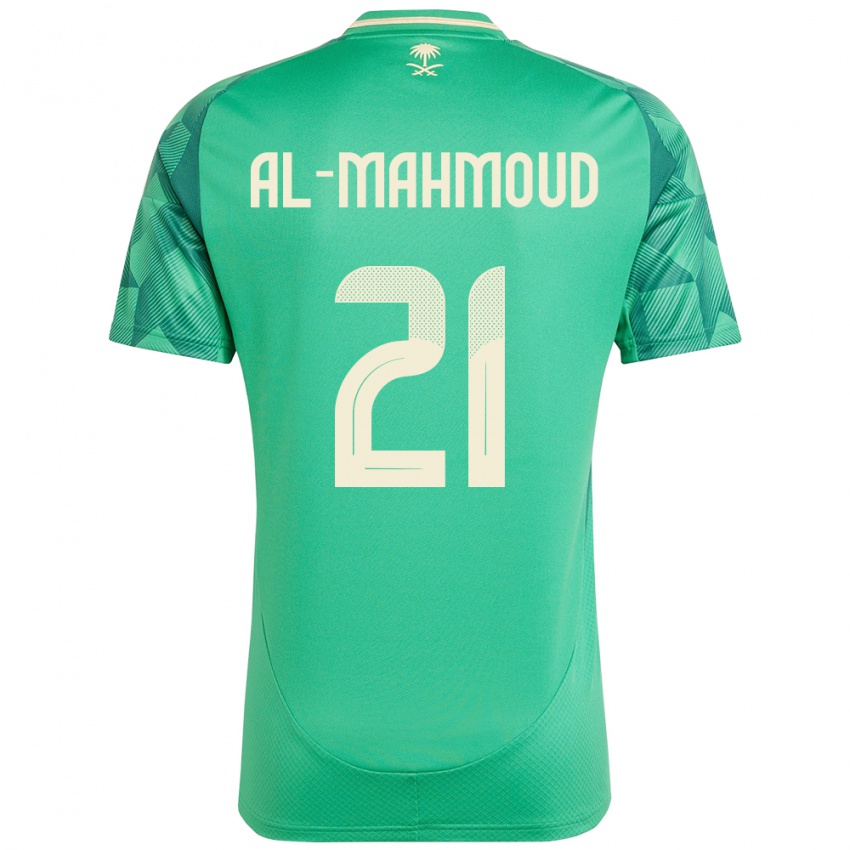 גברים ערב הסעודית Mohammed Al-Mahmoud #21 יָרוֹק ג'רזי ביתית 24-26 חולצה קצרה