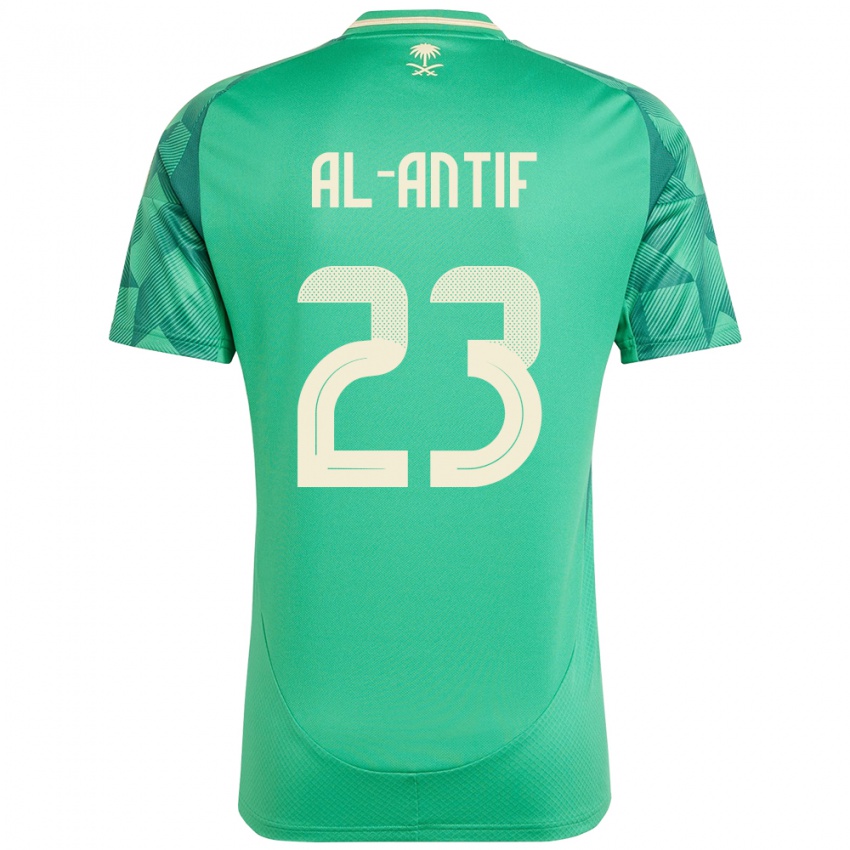 גברים ערב הסעודית Habib Al-Antif #23 יָרוֹק ג'רזי ביתית 24-26 חולצה קצרה