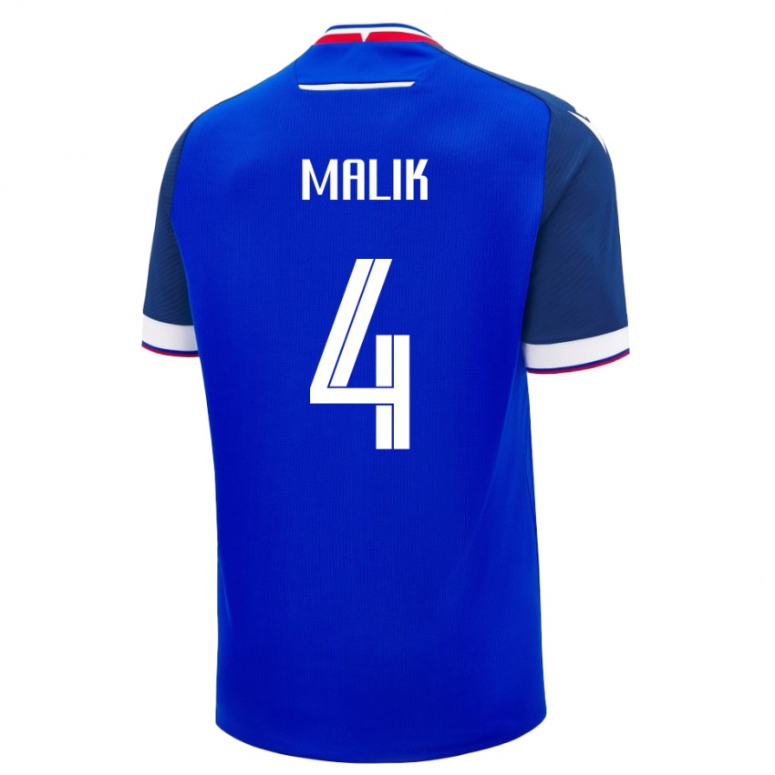 גברים סלובקיה Lukas Malik #4 כְּחוֹל ג'רזי ביתית 24-26 חולצה קצרה