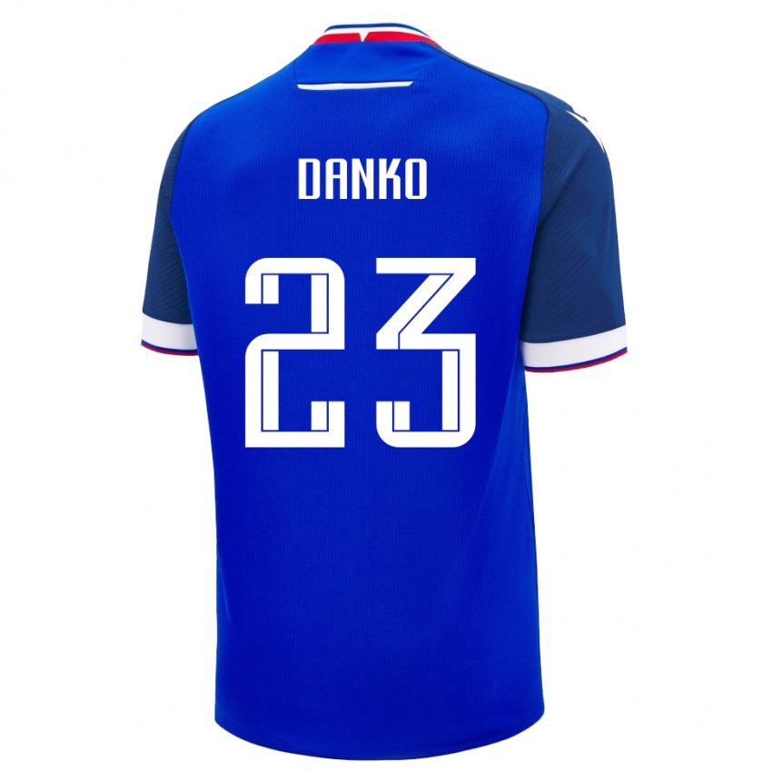 גברים סלובקיה Adam Danko #23 כְּחוֹל ג'רזי ביתית 24-26 חולצה קצרה