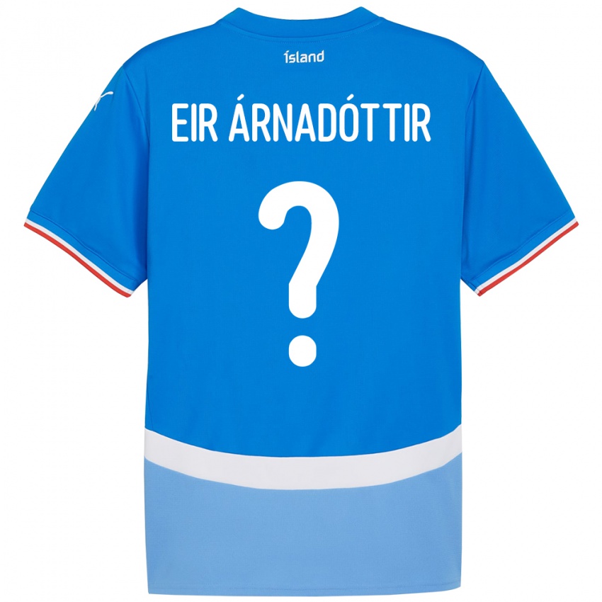 גברים אִיסלַנד Ásta Eir Árnadóttir #0 כְּחוֹל ג'רזי ביתית 24-26 חולצה קצרה