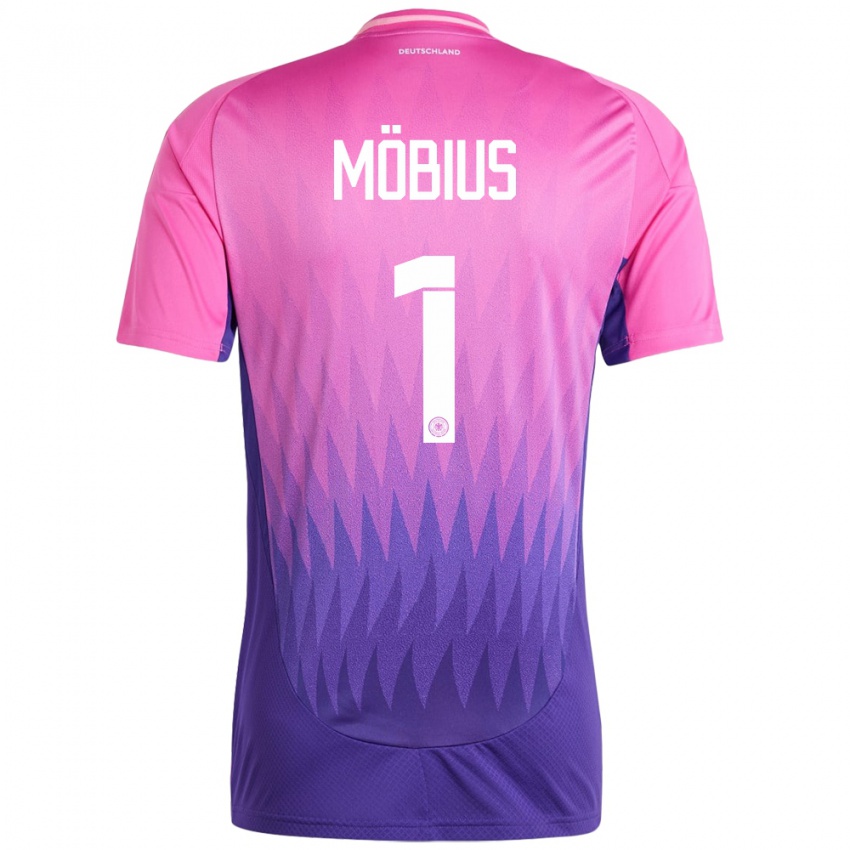 גברים גרמניה Tjark Möbius #1 ורוד סגול הרחק ג'רזי 24-26 חולצה קצרה