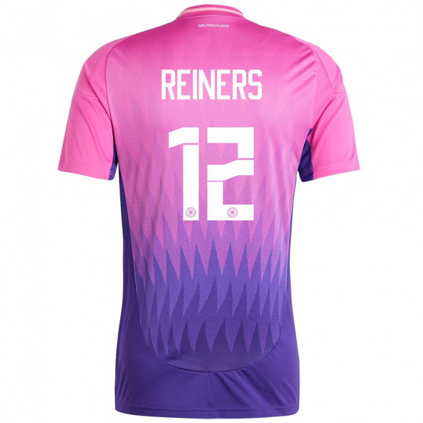 גברים גרמניה Leonard Reiners #12 ורוד סגול הרחק ג'רזי 24-26 חולצה קצרה