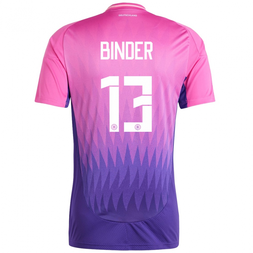 גברים גרמניה Tim Binder #13 ורוד סגול הרחק ג'רזי 24-26 חולצה קצרה