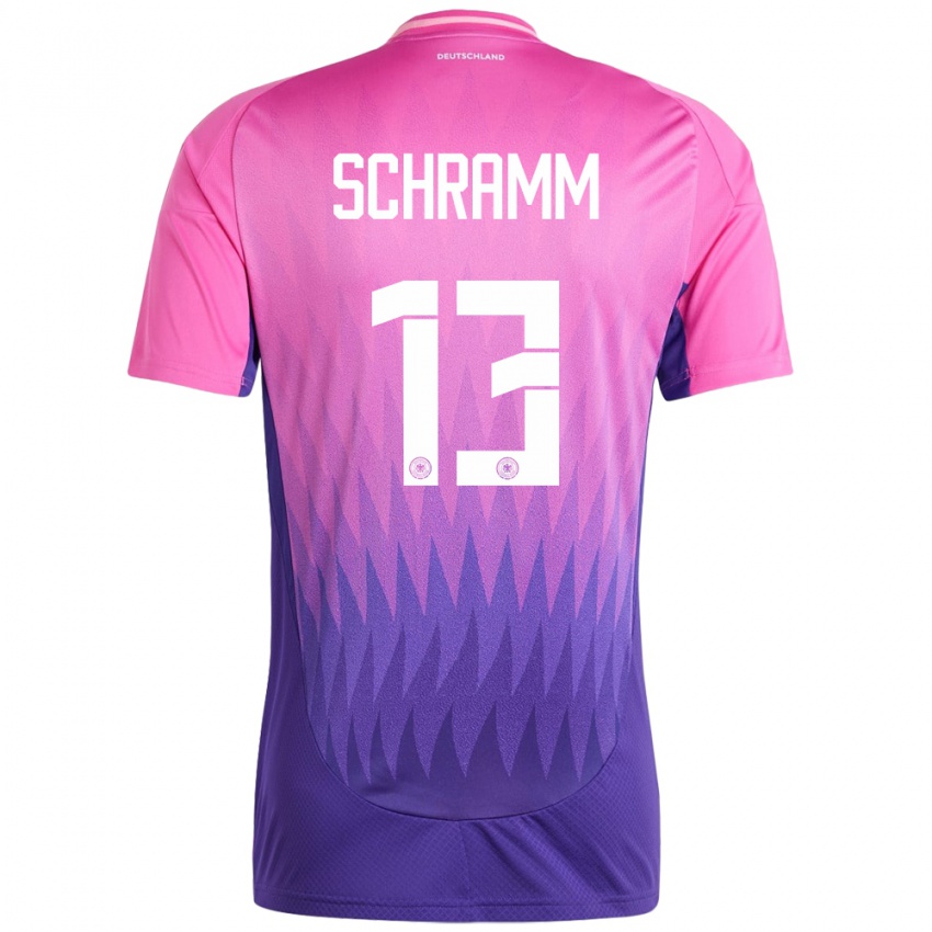 גברים גרמניה Collin Schramm #13 ורוד סגול הרחק ג'רזי 24-26 חולצה קצרה