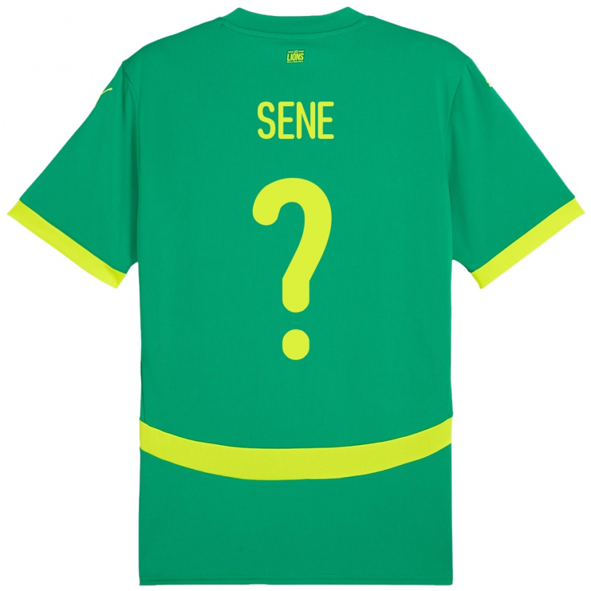 גברים סנגל Yoro Sene #0 יָרוֹק הרחק ג'רזי 24-26 חולצה קצרה