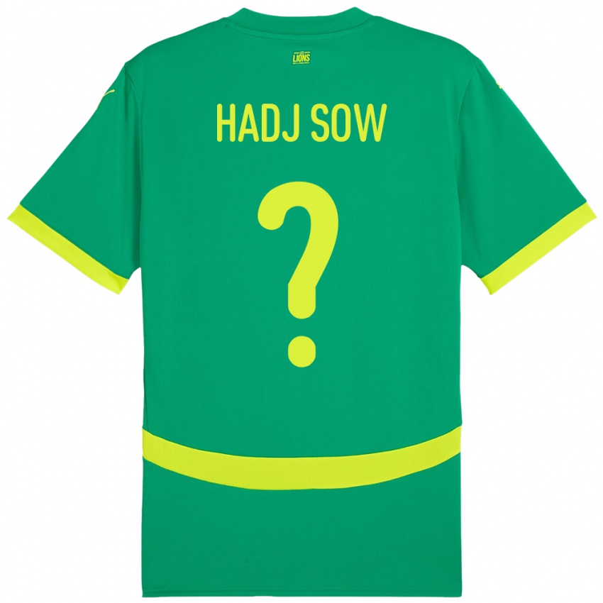 גברים סנגל El Hadj Sow #0 יָרוֹק הרחק ג'רזי 24-26 חולצה קצרה