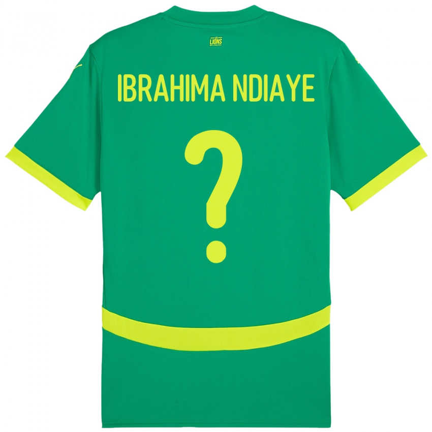 גברים סנגל Mbaye Ibrahima Ndiaye #0 יָרוֹק הרחק ג'רזי 24-26 חולצה קצרה