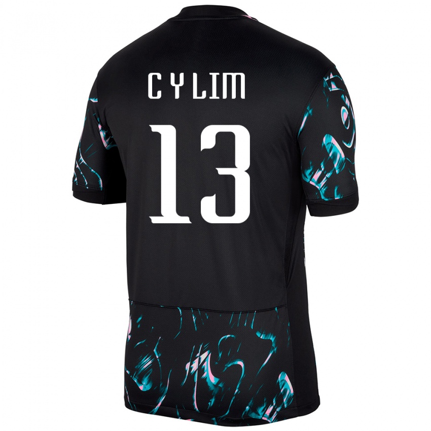 גברים דרום קוריאה Ye-Chan Lim #13 שָׁחוֹר הרחק ג'רזי 24-26 חולצה קצרה