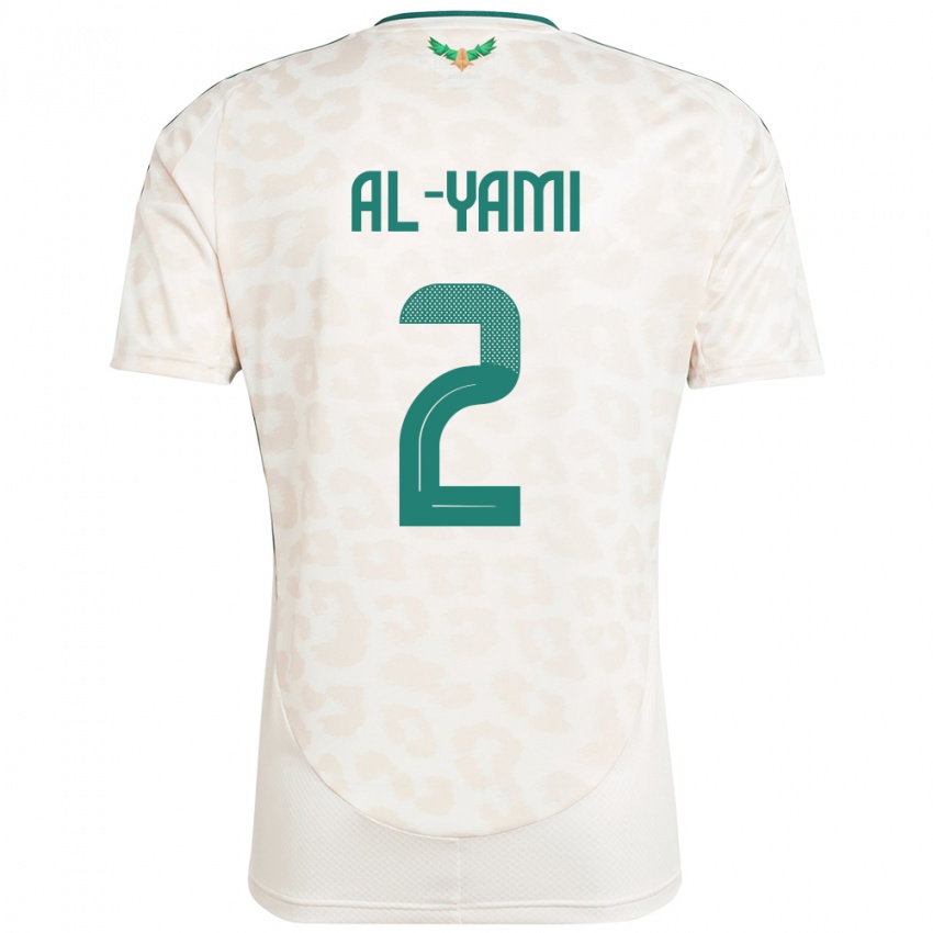 גברים ערב הסעודית Marwan Al-Yami #2 לָבָן הרחק ג'רזי 24-26 חולצה קצרה