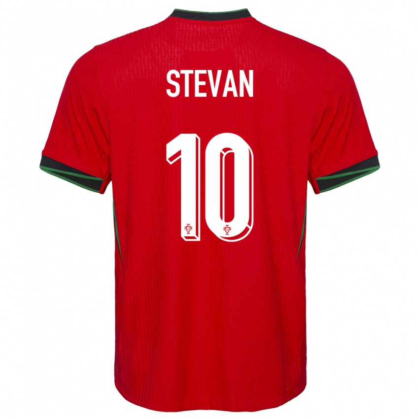 נשים פורטוגל Stevan #10 אָדוֹם ג'רזי ביתית 24-26 חולצה קצרה
