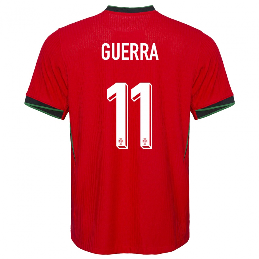 נשים פורטוגל Gustavo Guerra #11 אָדוֹם ג'רזי ביתית 24-26 חולצה קצרה