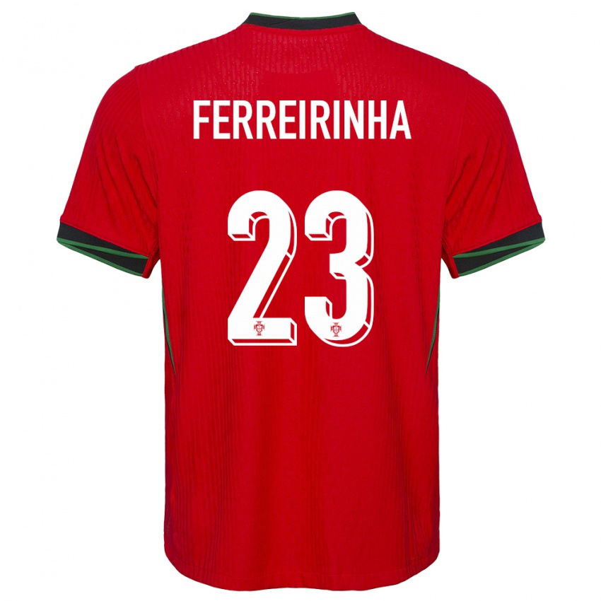 נשים פורטוגל Afonso Ferreirinha #23 אָדוֹם ג'רזי ביתית 24-26 חולצה קצרה