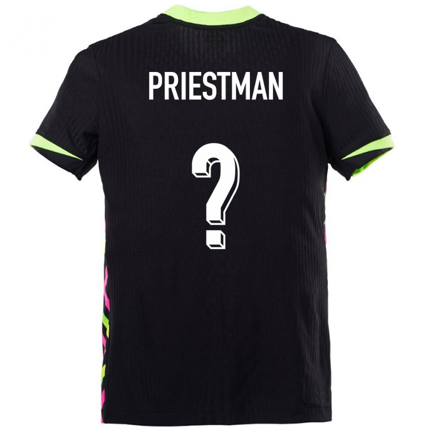 נשים אוֹסטְרַלִיָה Oscar Priestman #0 כחול כהה הרחק ג'רזי 24-26 חולצה קצרה