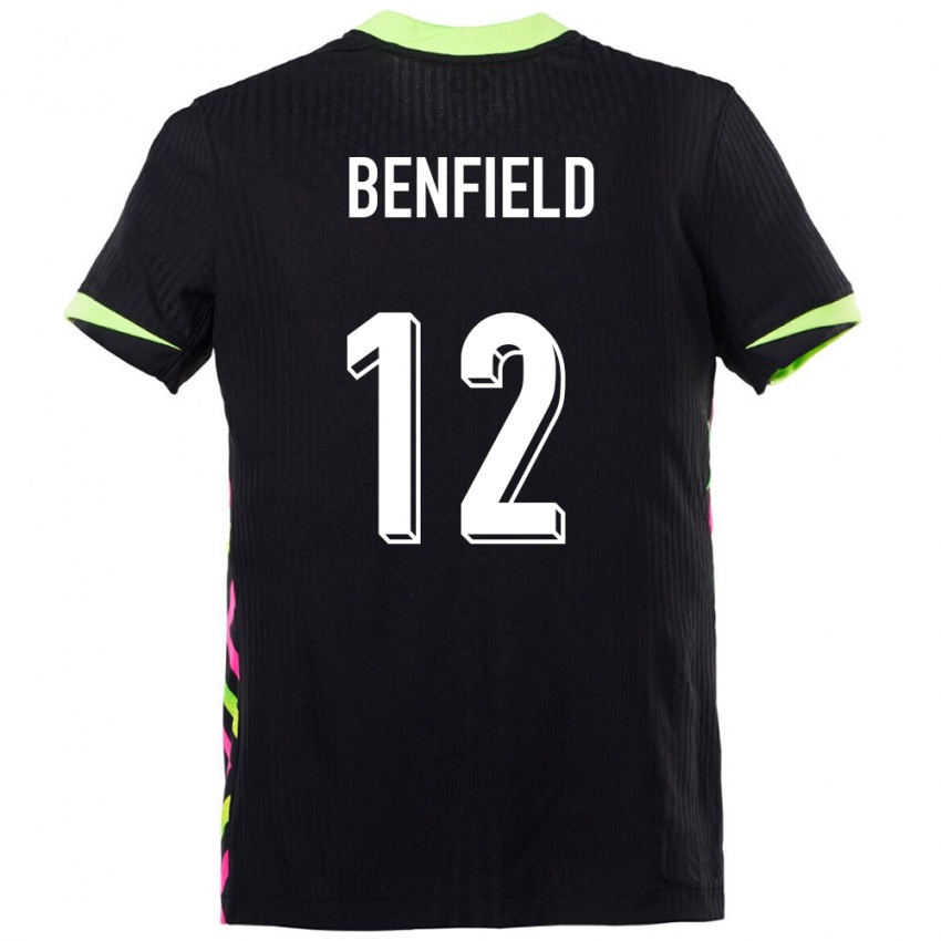 נשים אוֹסטְרַלִיָה Jonty Benfield #12 כחול כהה הרחק ג'רזי 24-26 חולצה קצרה