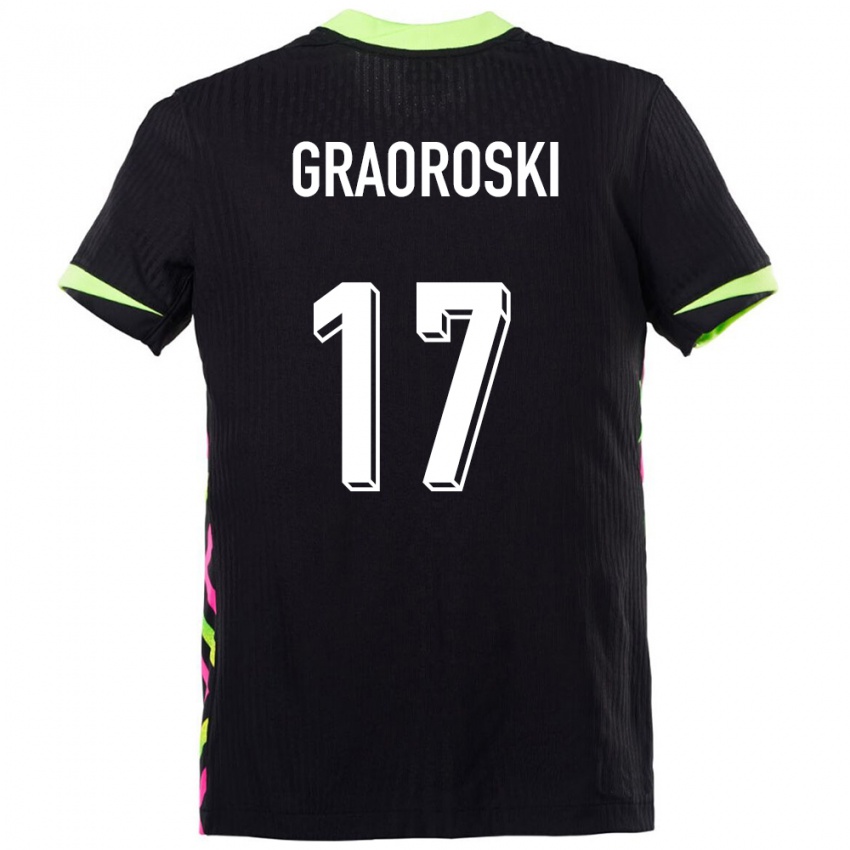 נשים אוֹסטְרַלִיָה Jordan Graoroski #17 כחול כהה הרחק ג'רזי 24-26 חולצה קצרה