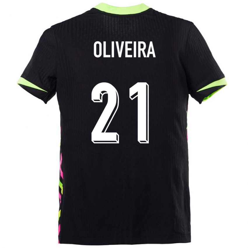 נשים אוֹסטְרַלִיָה Henrique Oliveira #21 כחול כהה הרחק ג'רזי 24-26 חולצה קצרה
