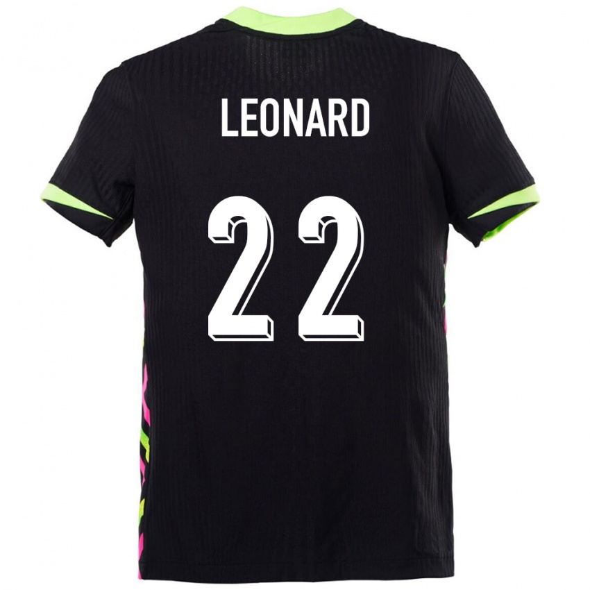 נשים אוֹסטְרַלִיָה Dylan Leonard #22 כחול כהה הרחק ג'רזי 24-26 חולצה קצרה