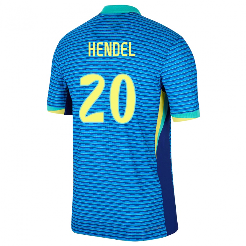 נשים ברזיל Hendel #20 כְּחוֹל הרחק ג'רזי 24-26 חולצה קצרה