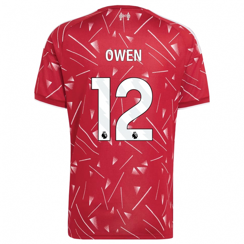 נשים Harvey Owen #12 לבן אדום ג'רזי ביתית 2026/27 חולצה קצרה
