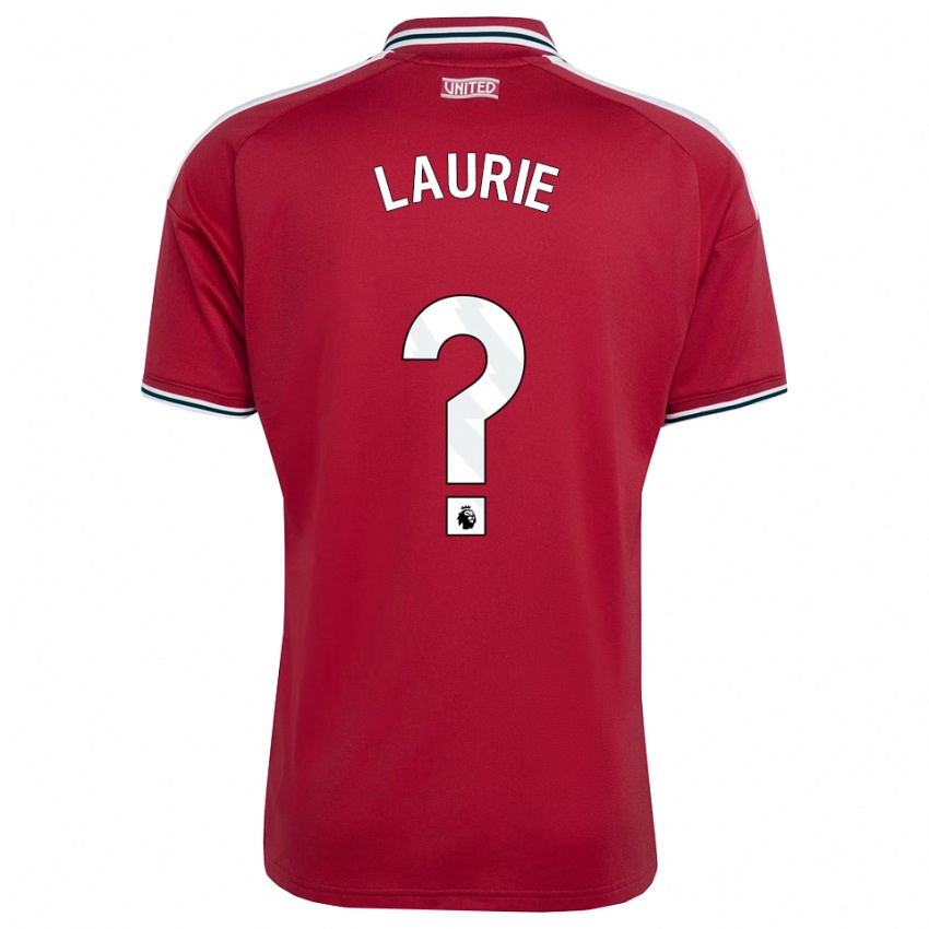 נשים Connor Laurie #0 אדום צהוב לבן ג'רזי ביתית 2026/27 חולצה קצרה