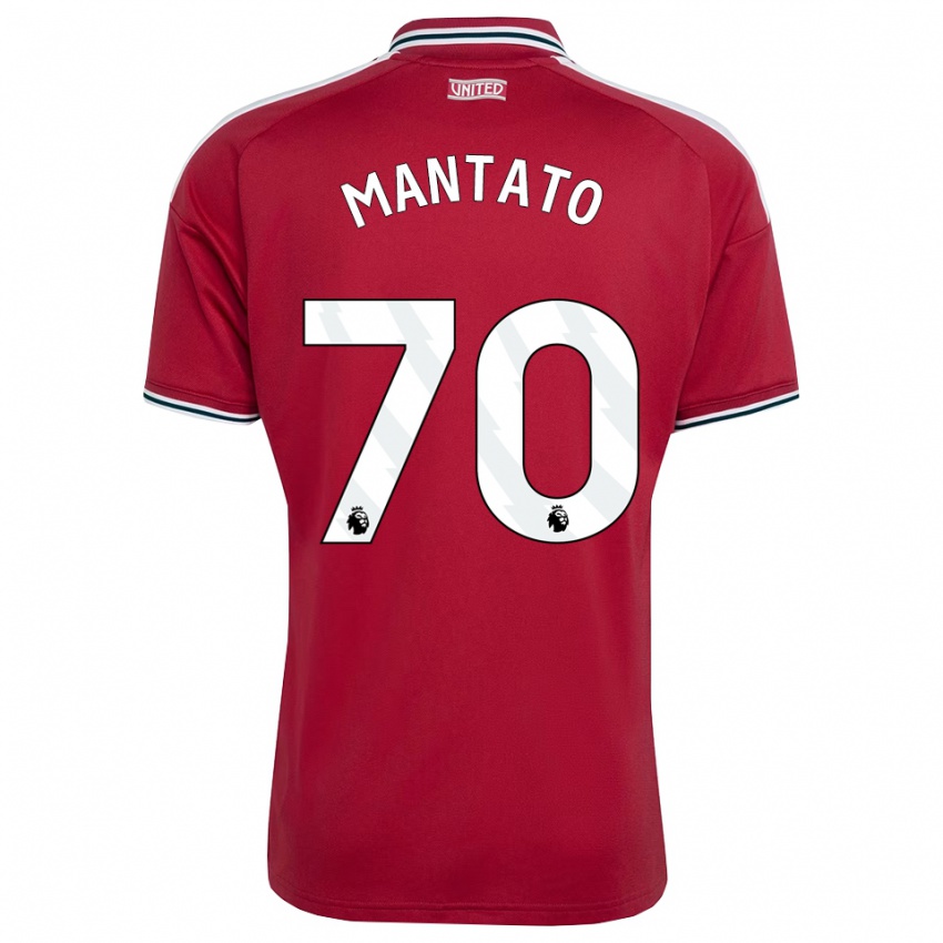 נשים Bendito Mantato #70 אדום צהוב לבן ג'רזי ביתית 2026/27 חולצה קצרה