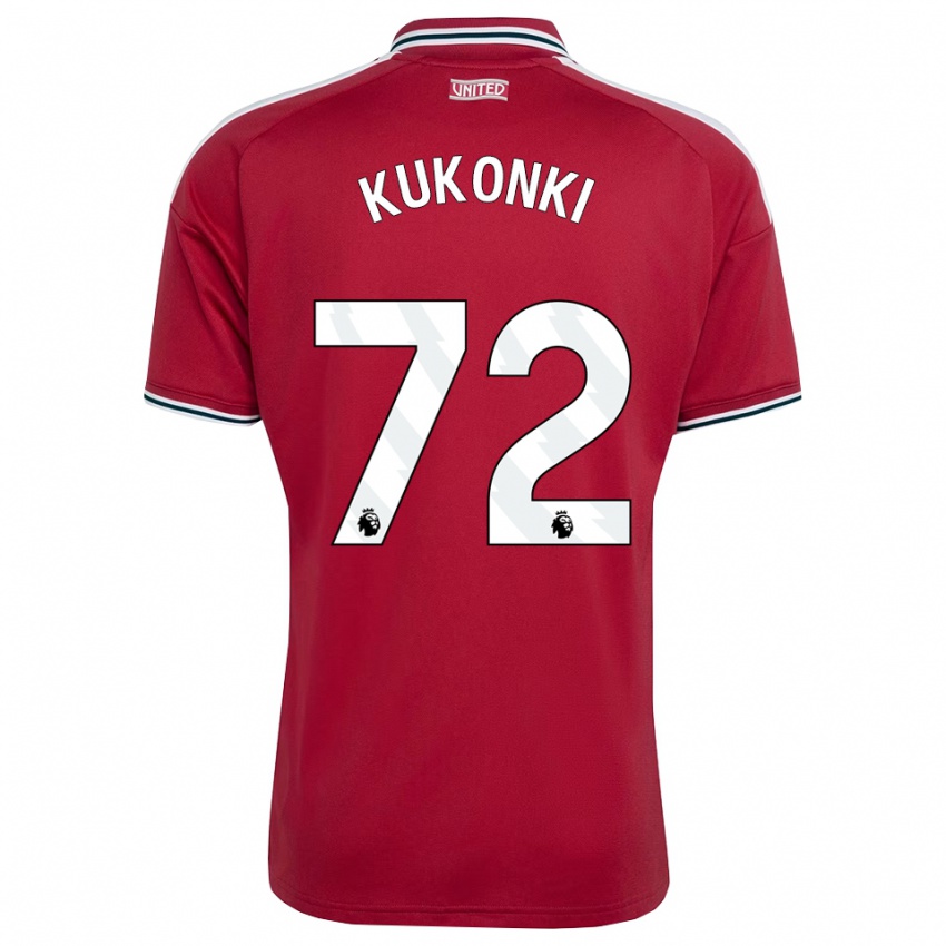 נשים Godwill Kukonki #72 אדום צהוב לבן ג'רזי ביתית 2026/27 חולצה קצרה