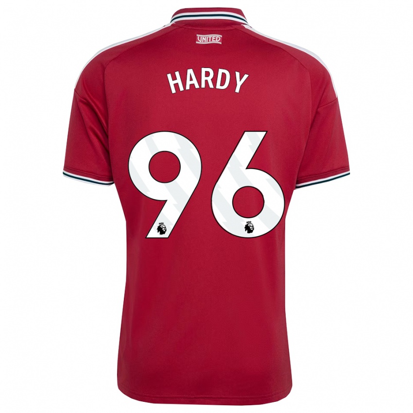 נשים Charlie Hardy #96 אדום צהוב לבן ג'רזי ביתית 2026/27 חולצה קצרה