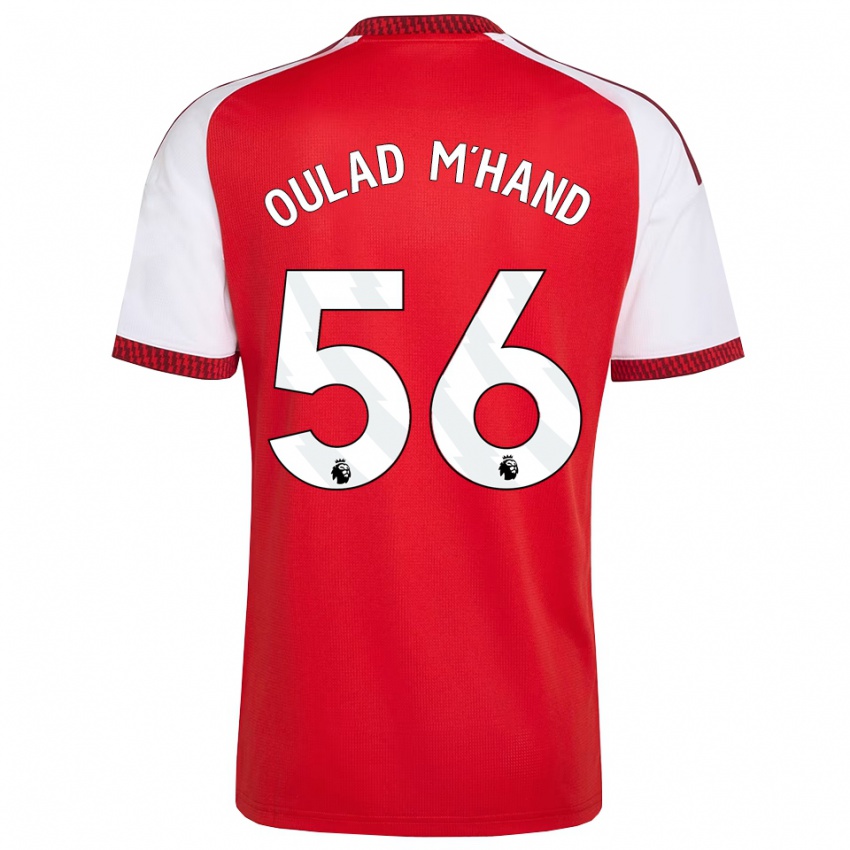 נשים Salah-Eddine Oulad M'hand #56 אדום לבן שחור ג'רזי ביתית 2026/27 חולצה קצרה