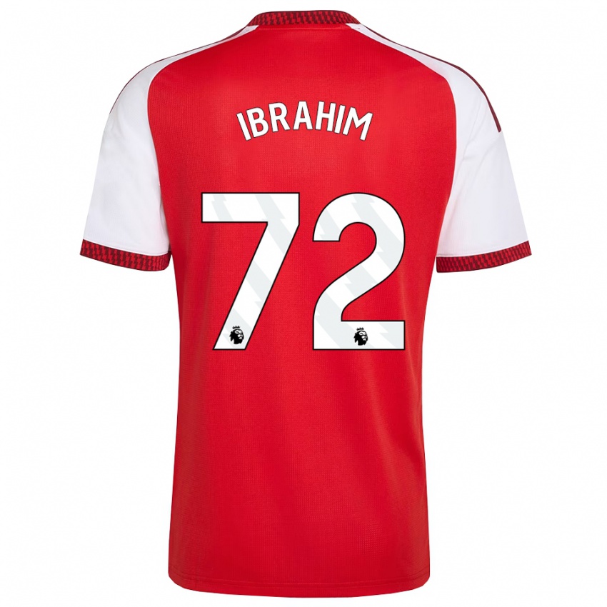 נשים Ife Ibrahim #72 אדום לבן שחור ג'רזי ביתית 2026/27 חולצה קצרה