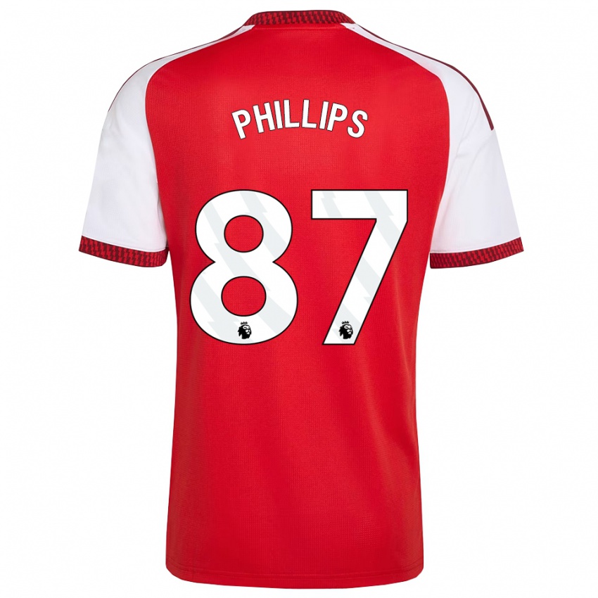 נשים Bowen Phillips #87 אדום לבן שחור ג'רזי ביתית 2026/27 חולצה קצרה