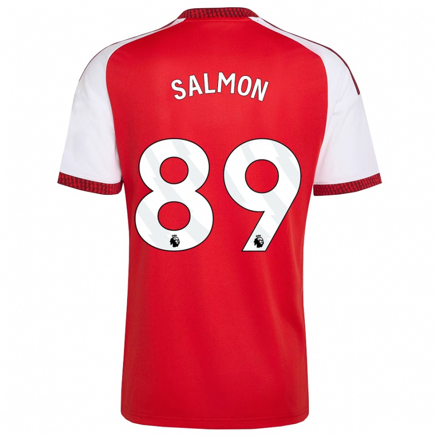 נשים Marli Salmon #89 אדום לבן שחור ג'רזי ביתית 2026/27 חולצה קצרה
