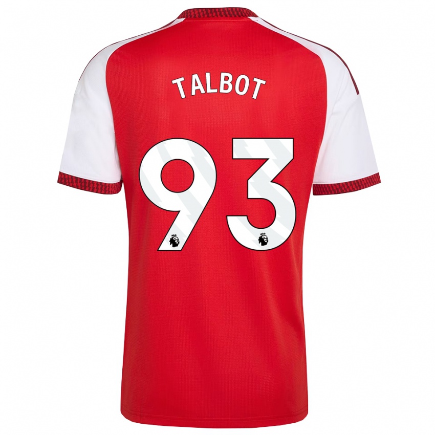 נשים Jack Talbot #93 אדום לבן שחור ג'רזי ביתית 2026/27 חולצה קצרה