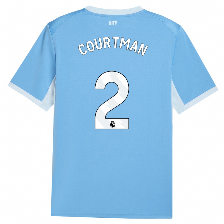 נשים Charlie Courtman #2 כחול שמיים בהיר לבן ג'רזי ביתית 2026/27 חולצה קצרה