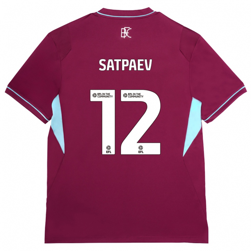נשים Dastan Satpaev #12 בורדו ירוק ג'רזי ביתית 2026/27 חולצה קצרה