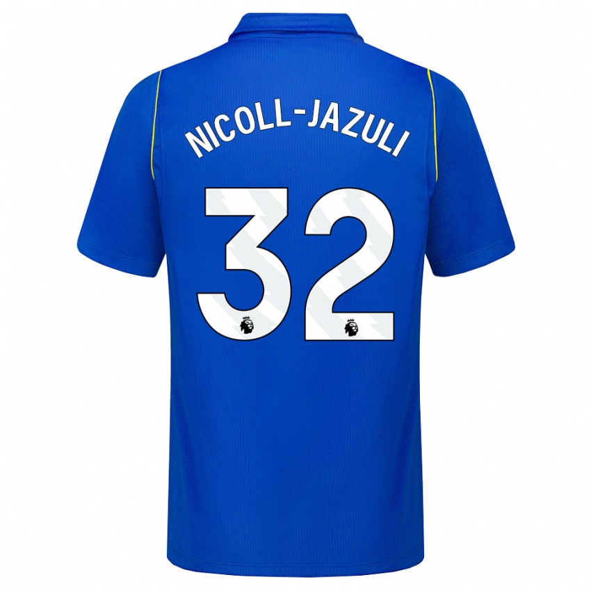 נשים Mahdi Nicoll-Jazuli #32 כחול צהוב ג'רזי ביתית 2026/27 חולצה קצרה