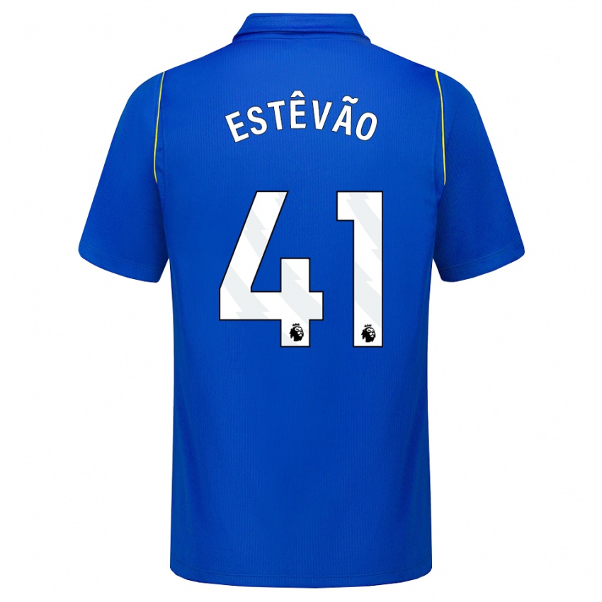 נשים Estêvão #41 כחול צהוב ג'רזי ביתית 2026/27 חולצה קצרה
