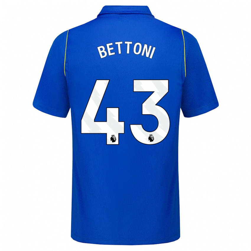 נשים Harrison Bettoni #43 כחול צהוב ג'רזי ביתית 2026/27 חולצה קצרה