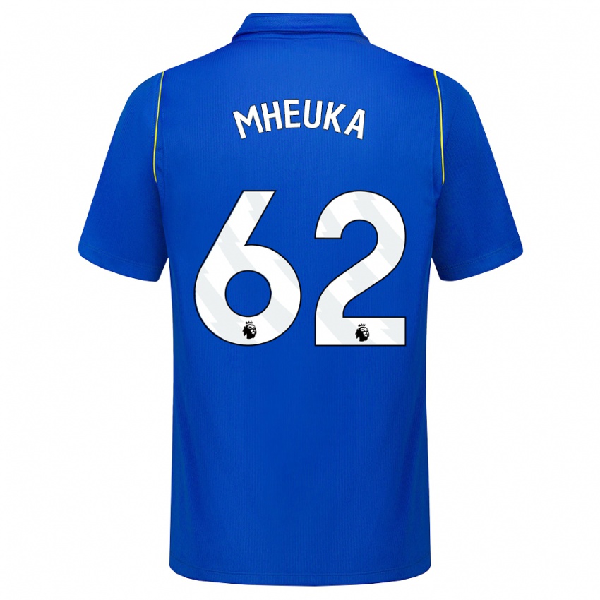 נשים Shumaira Mheuka #62 כחול צהוב ג'רזי ביתית 2026/27 חולצה קצרה