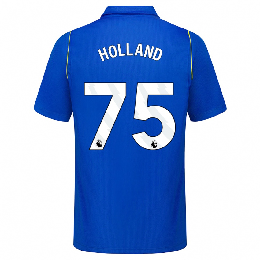 נשים Charlie Holland #75 כחול צהוב ג'רזי ביתית 2026/27 חולצה קצרה