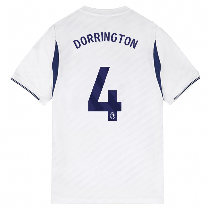 נשים Alfie Dorrington #4 לבן אדום סגול ג'רזי ביתית 2026/27 חולצה קצרה