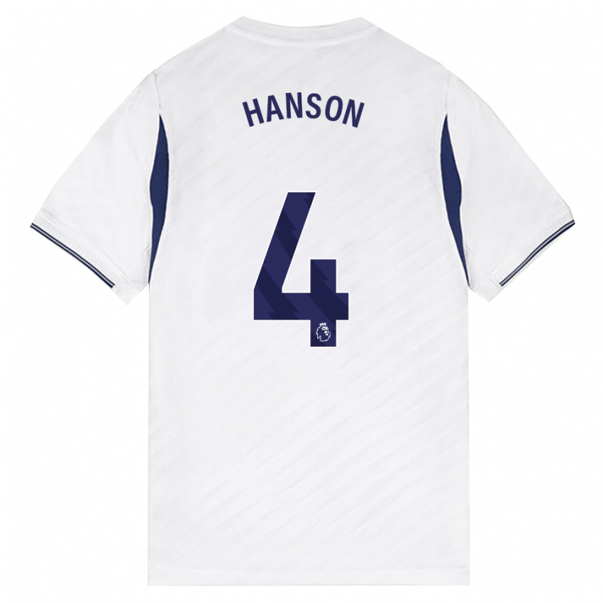 נשים Cayon Hanson #4 לבן אדום סגול ג'רזי ביתית 2026/27 חולצה קצרה