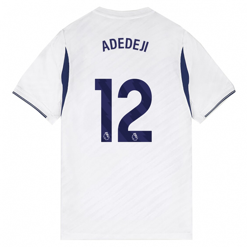 נשים Maxwell Adedeji #12 לבן אדום סגול ג'רזי ביתית 2026/27 חולצה קצרה