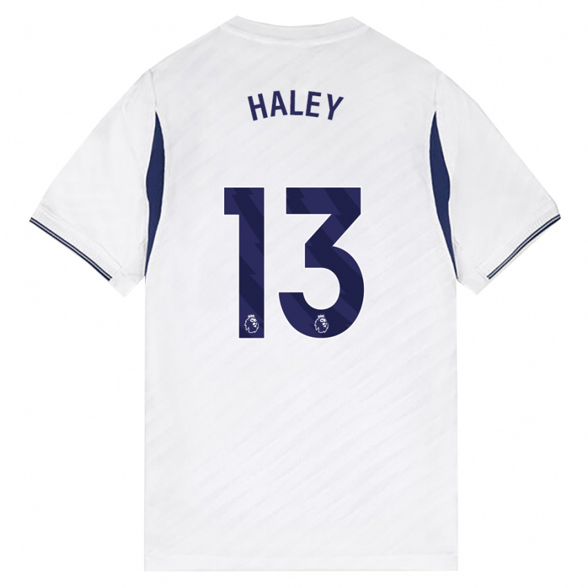 נשים Micah Haley #13 לבן אדום סגול ג'רזי ביתית 2026/27 חולצה קצרה