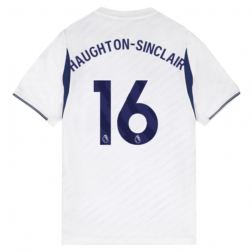 נשים Ashiah Haughton-Sinclair #16 לבן אדום סגול ג'רזי ביתית 2026/27 חולצה קצרה