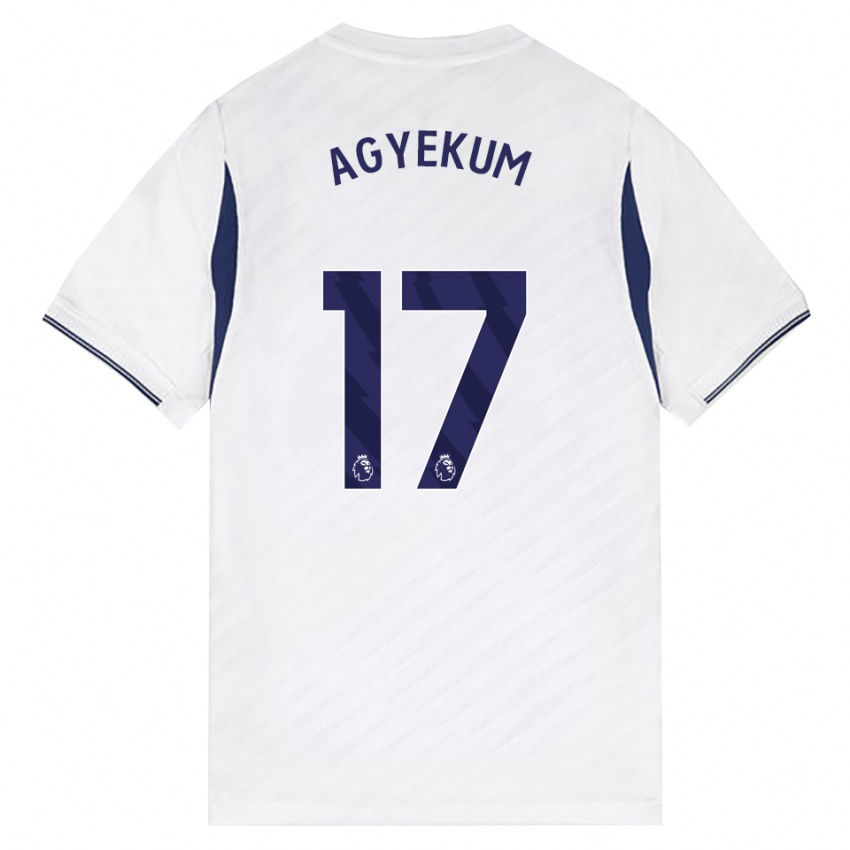 נשים עזרא אגייקום #17 לבן אדום סגול ג'רזי ביתית 2026/27 חולצה קצרה