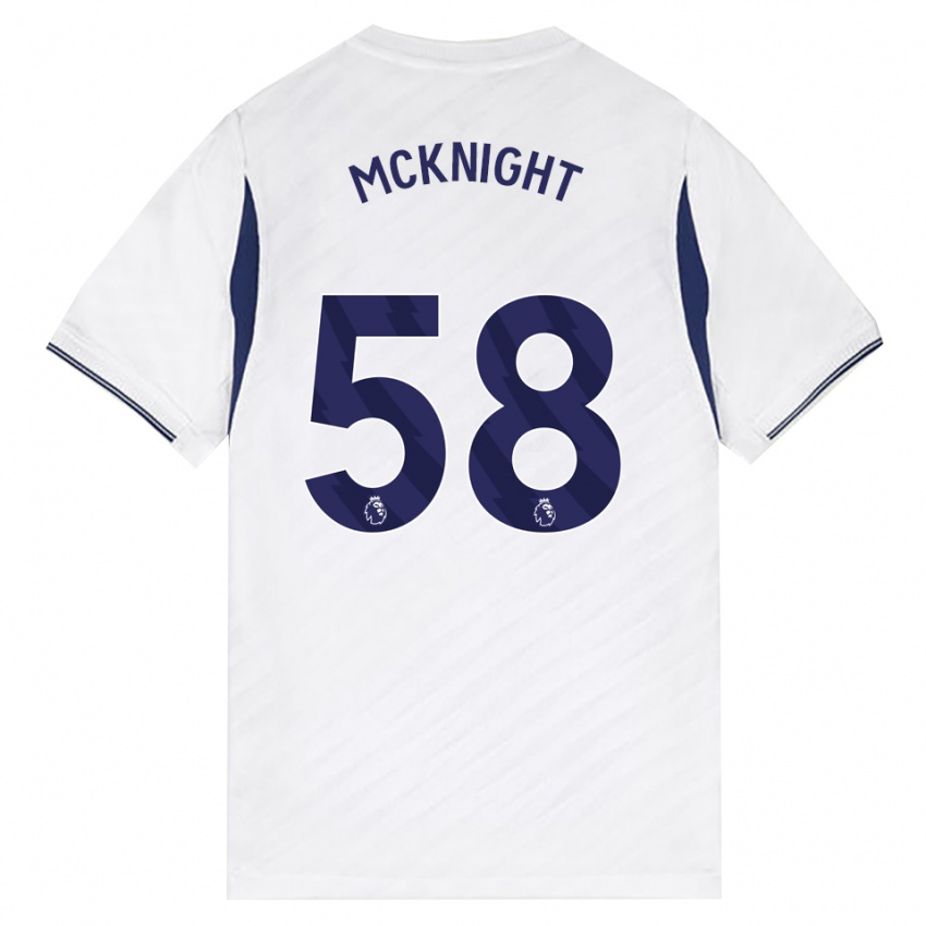 נשים Maxwell Mcknight #58 לבן אדום סגול ג'רזי ביתית 2026/27 חולצה קצרה