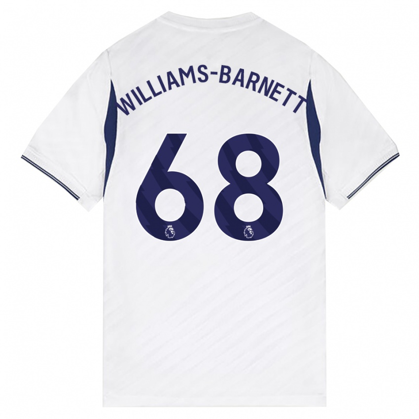 נשים Lucá Williams-Barnett #68 לבן אדום סגול ג'רזי ביתית 2026/27 חולצה קצרה
