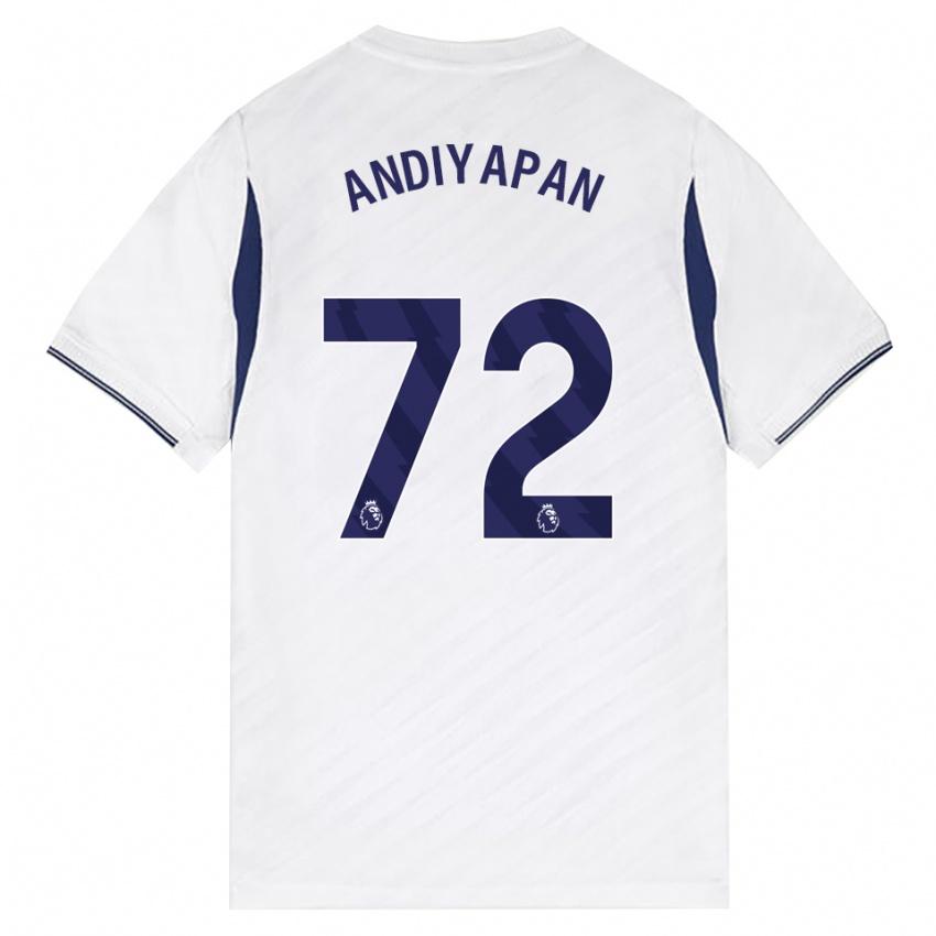 נשים William Andiyapan #72 לבן אדום סגול ג'רזי ביתית 2026/27 חולצה קצרה