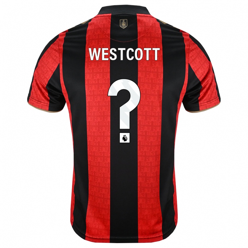 נשים Ben Westcott #0 זהב אדום שחור ג'רזי ביתית 2026/27 חולצה קצרה